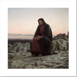 Jesus Christ in the Desert Painting Posters and Art